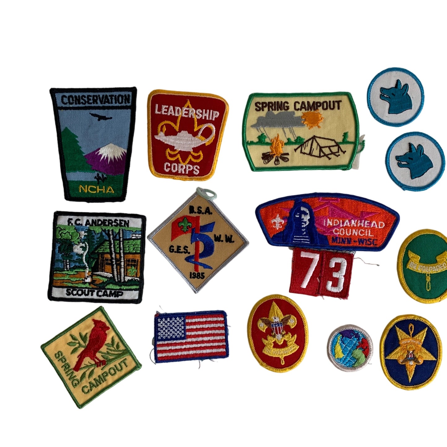 Vintage Boy Scouts of America BSA Patches Lot of 28