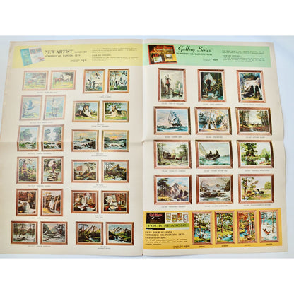 Craft Master Gallery of Paintings Numbered Oil Painting Sets Advertisement Flyer