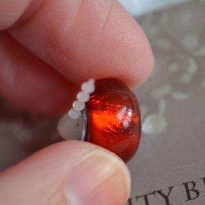 Creativity Beads Sterling Silver Red Slider Charm