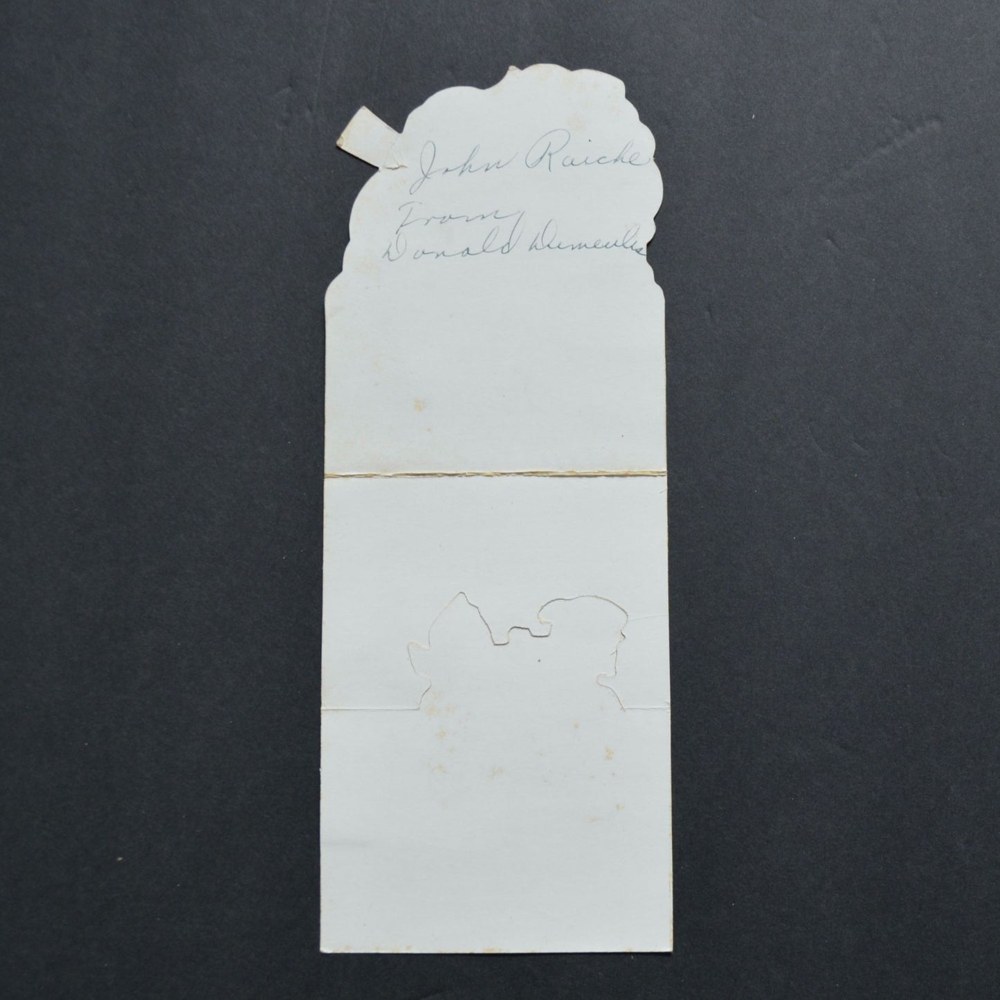 Dutch Boy Girl My Valentine Vintage Card Folding