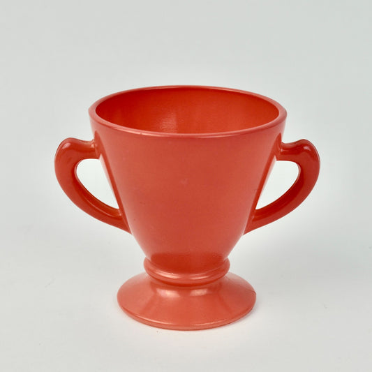 Hazel Atlas Ovide Coral Footed Sugar Bowl Vintage