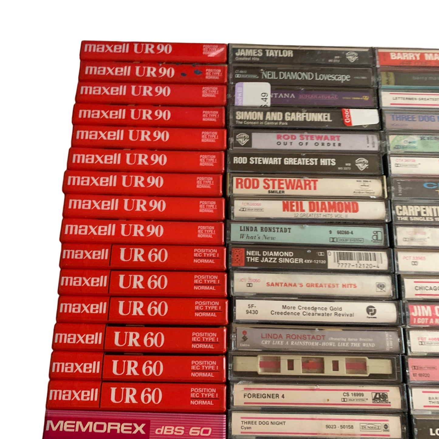 HUGE Lot 189 Vintage 70s 80s 90s Cassette Tapes Rock Pop Christian Soul