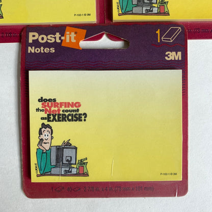 Post-It Vintage Lot Does Surfing the Net Count as Exercise