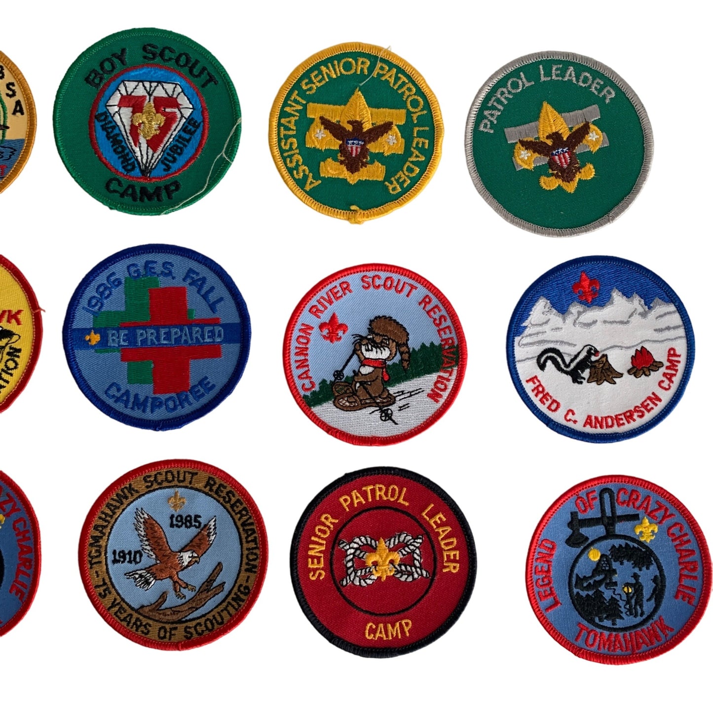 Vintage Boy Scouts of America BSA Patches Lot of 18