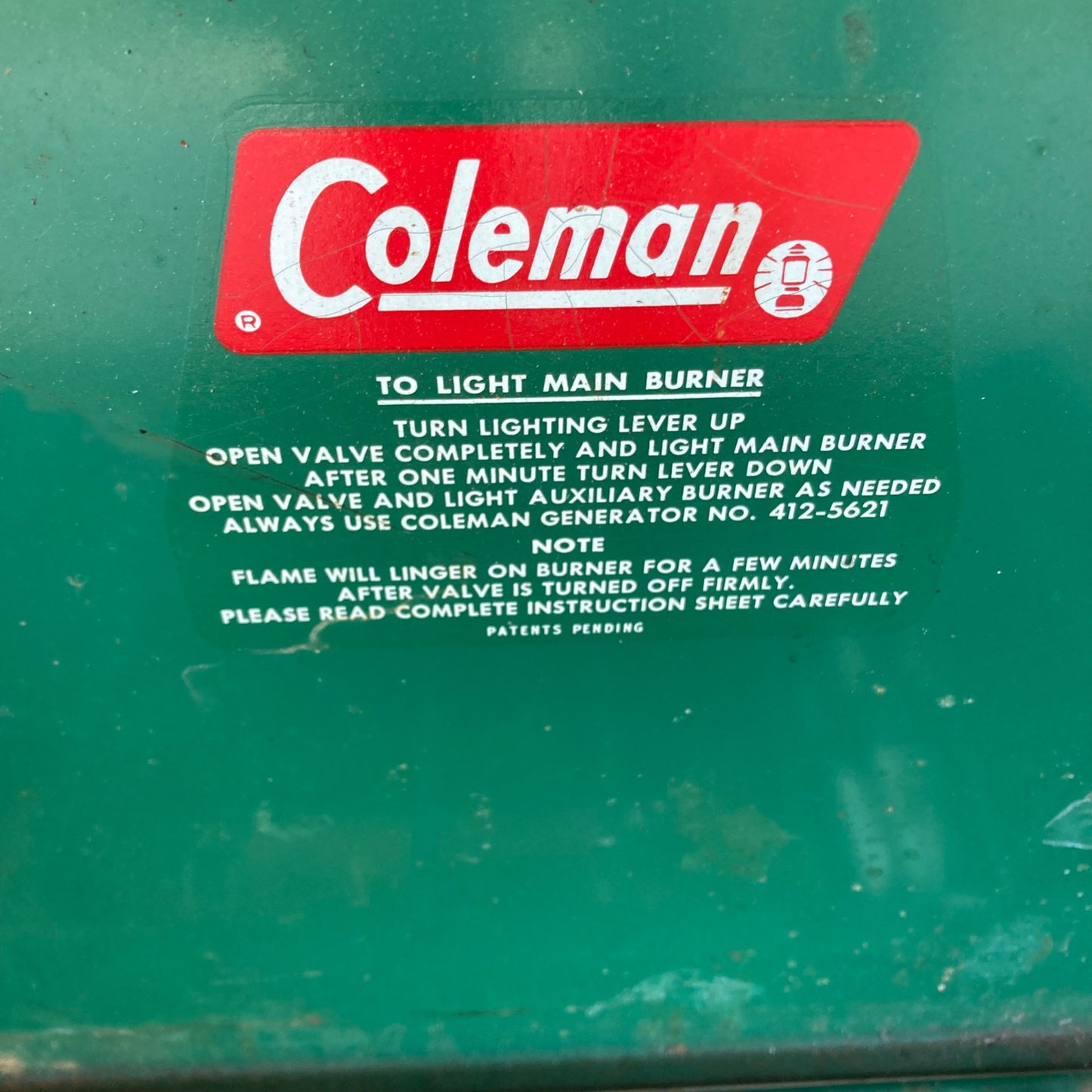 Vintage Coleman 425D Two-Burner Camp Stove