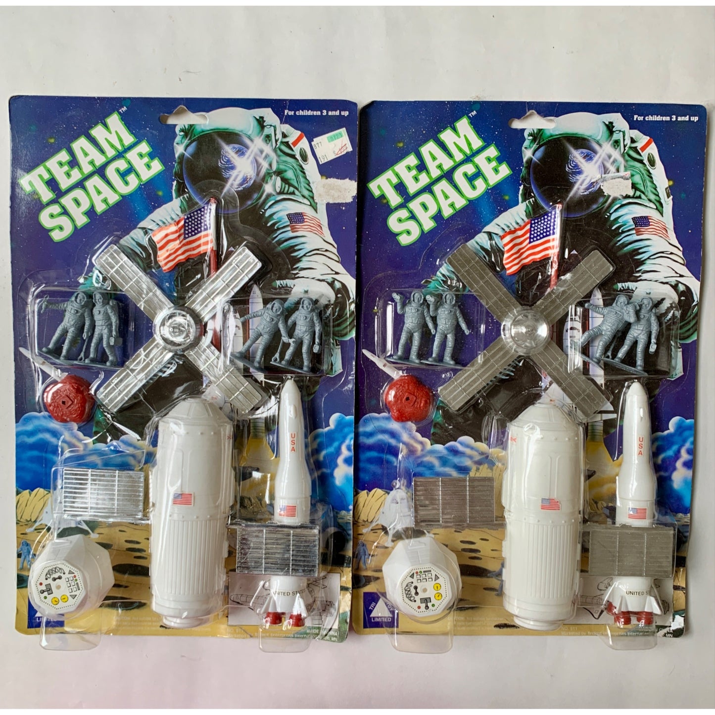 Tri Toy Limited Team Space Astronaut Toys Set Figures Vintage New