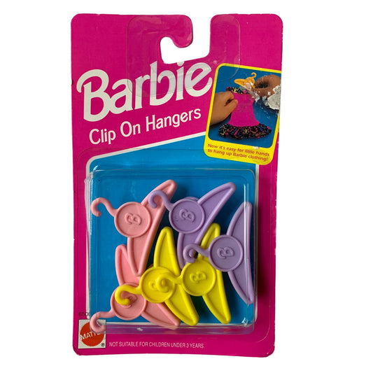 Barbie Clip On Hangers Vintage New 1993