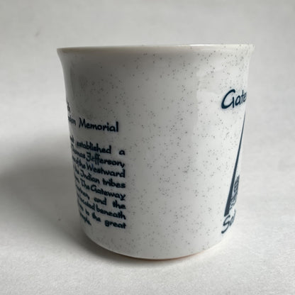 Vintage | Gateway Arch Saint Louis Blue Speckled Coffee Mug