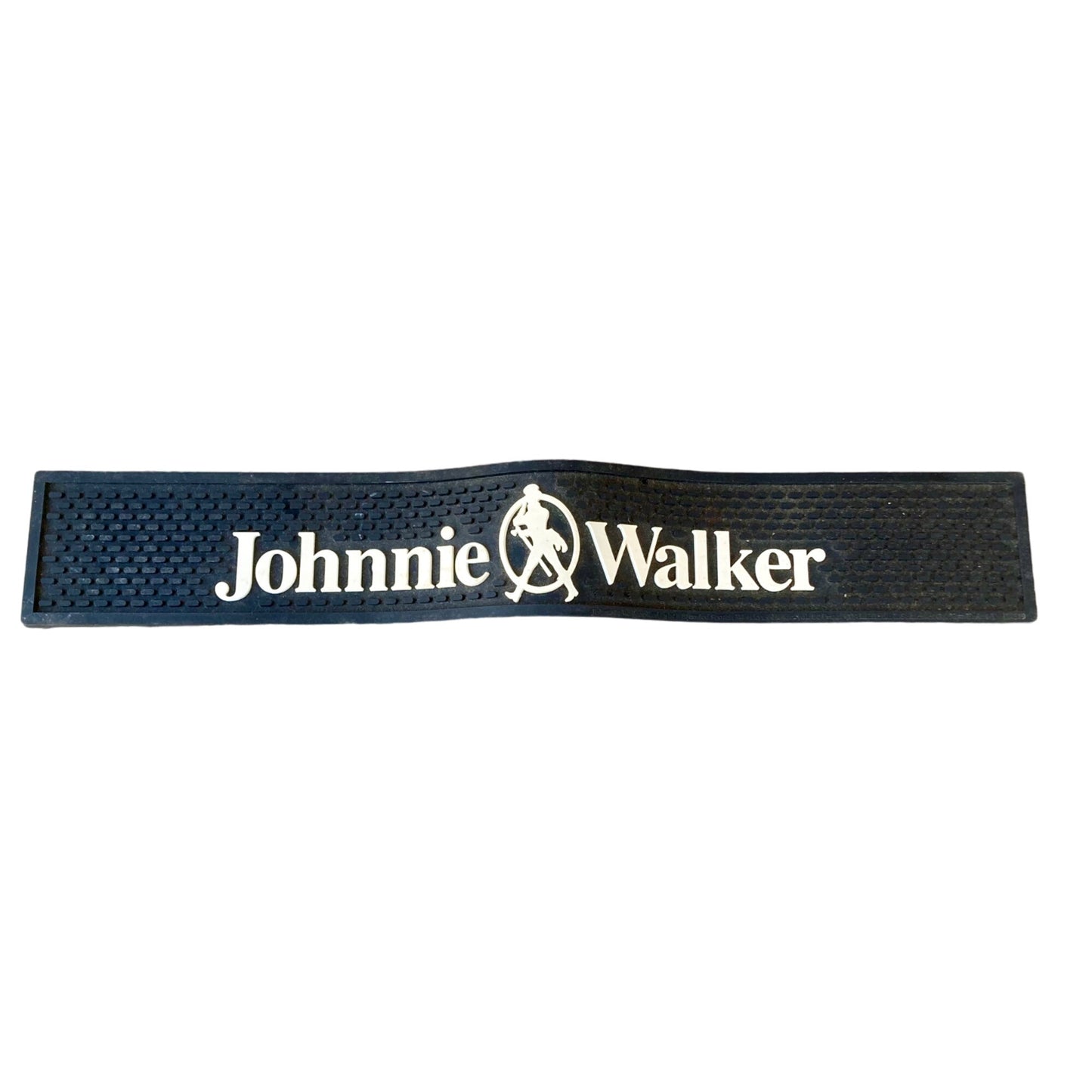 Johnnie Walker Bar Rail Spill Mat Black Rubber Whiskey