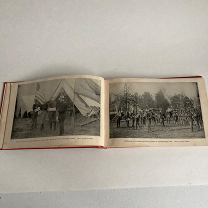 Antique 1898 Greater America Book Heroes Battles Camps Black & White Photographs