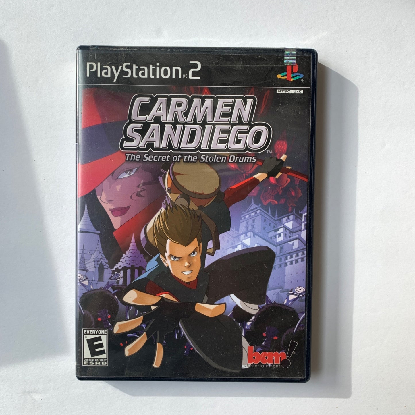 PS2 PlayStation 2 Carmen Sandiego Secret of the Stolen Drums Disc Case Manual