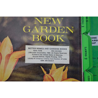 Better Homes and Gardens New Garden Book Vintage 1968