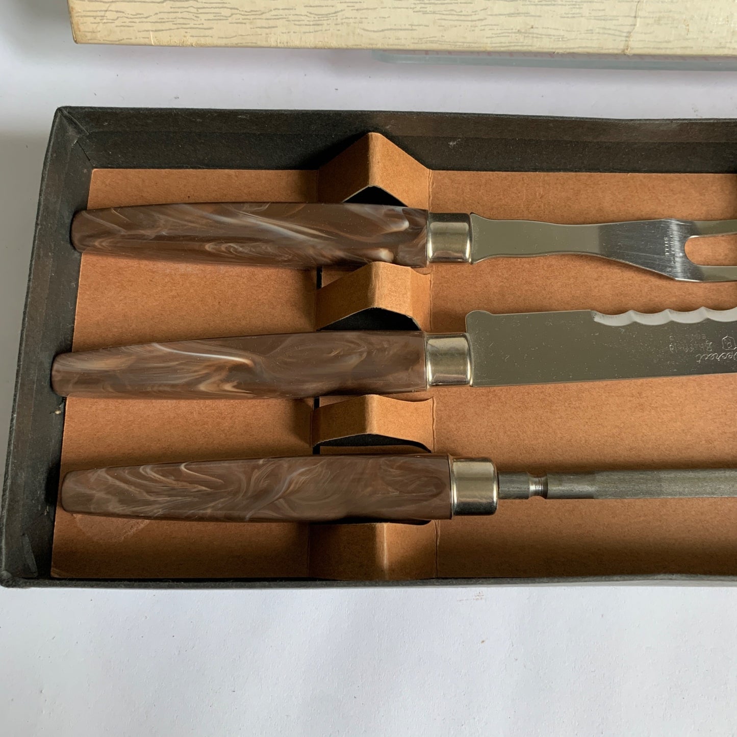 Warwick Cutlery Set Carving Knife Set Fork Sharpener Sheffield Stainless