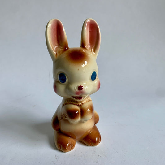 Rempel Anthropomorphic 1948 Bunny Rabbit Ceramic Figurine Vintage