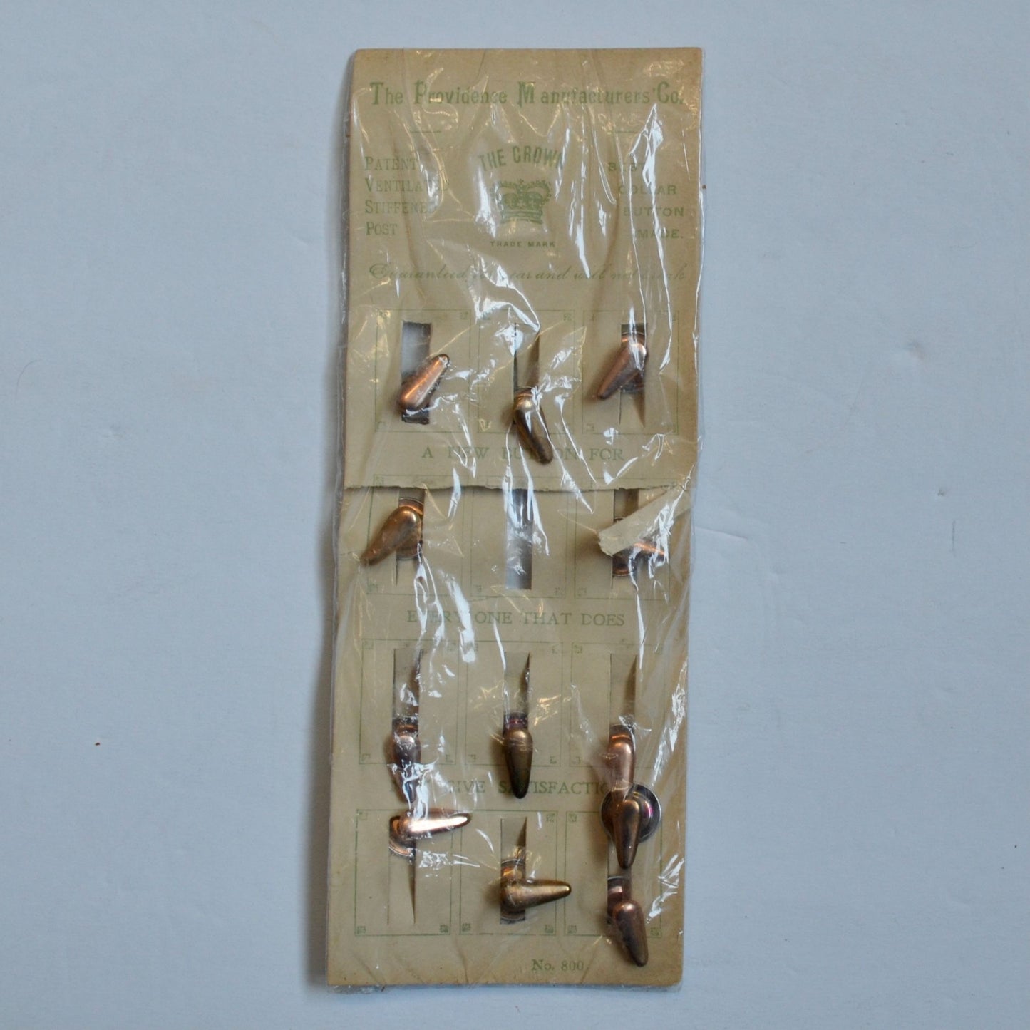 Providence Manufacturer's Co. The Crown Collar Buttons Store Display