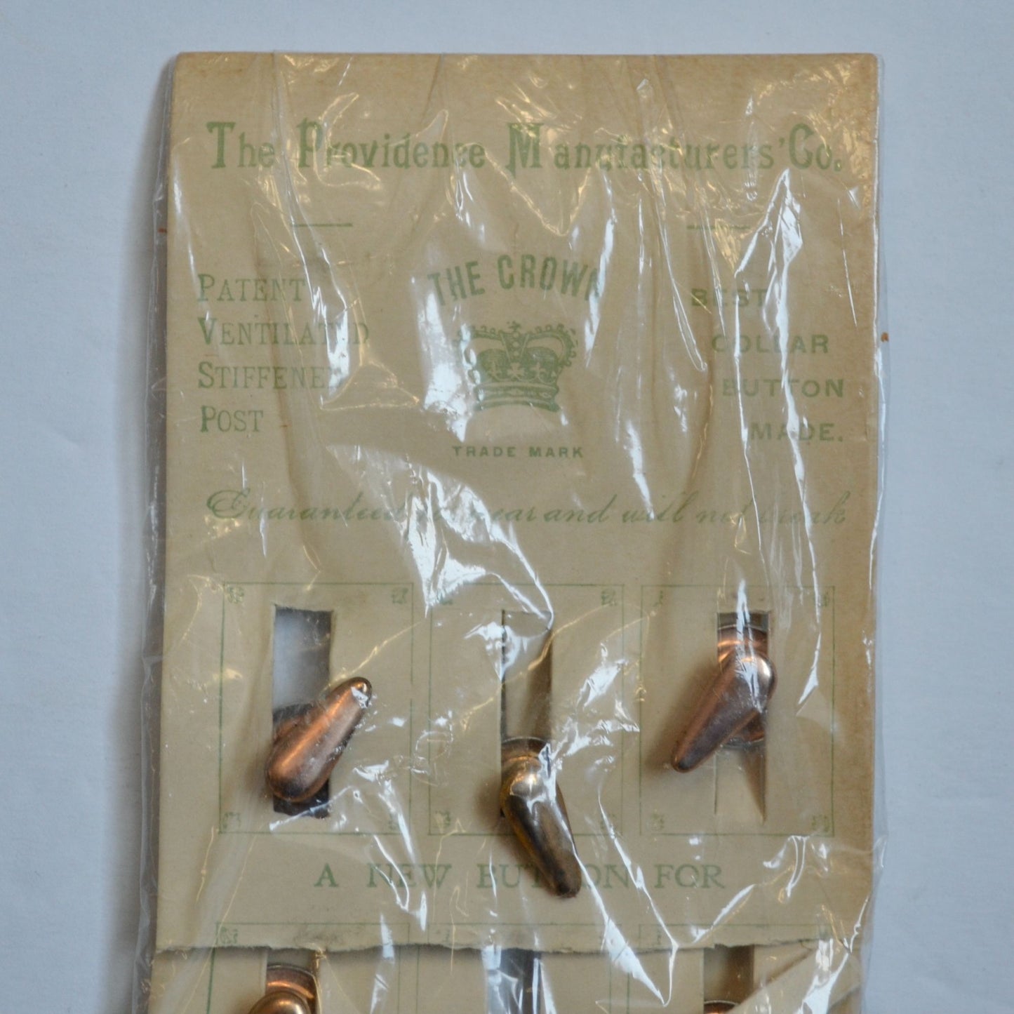 Providence Manufacturer's Co. The Crown Collar Buttons Store Display