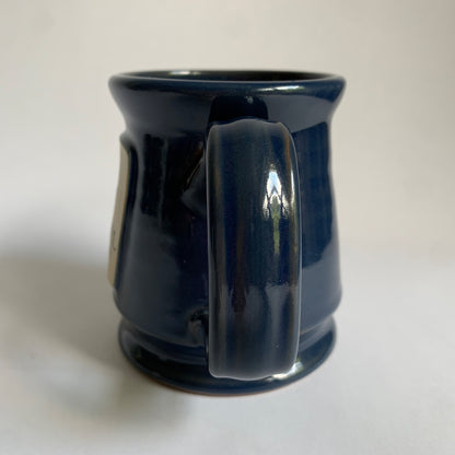 Deneen Pottery Bethel University Coffee Club Blue Ceramic Mug