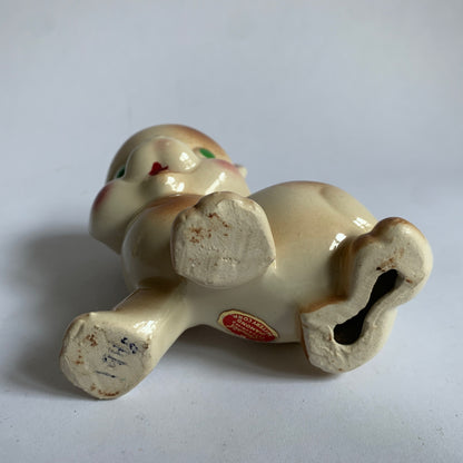 Rempel Anthropomorphic Cuddles the Cat Figurine Repaired