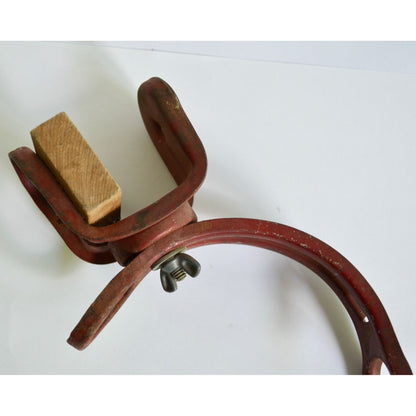 Vintage Clamp-On Fishing Rod Holder Boat Canoe Adjustable Red