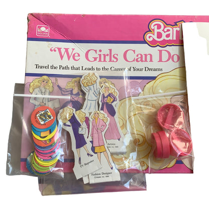 Mattel 1986 We Girls Can Do Anything Board Game Barbie Complete