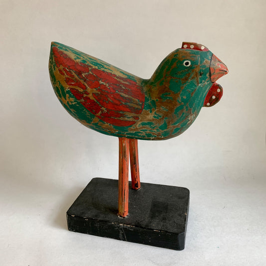 Primitive Decor Painted Chicken
