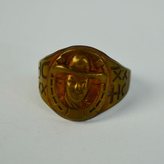 1950s Vintage Hopalong Cassidy Children's Adjustable Ring