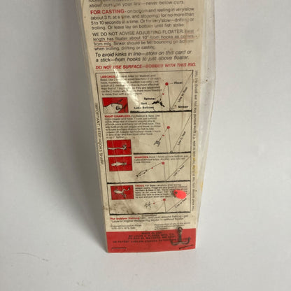 Vintage Louie's Original Walleye Rig Model #2 Bottom Floater Live Bait Rig
