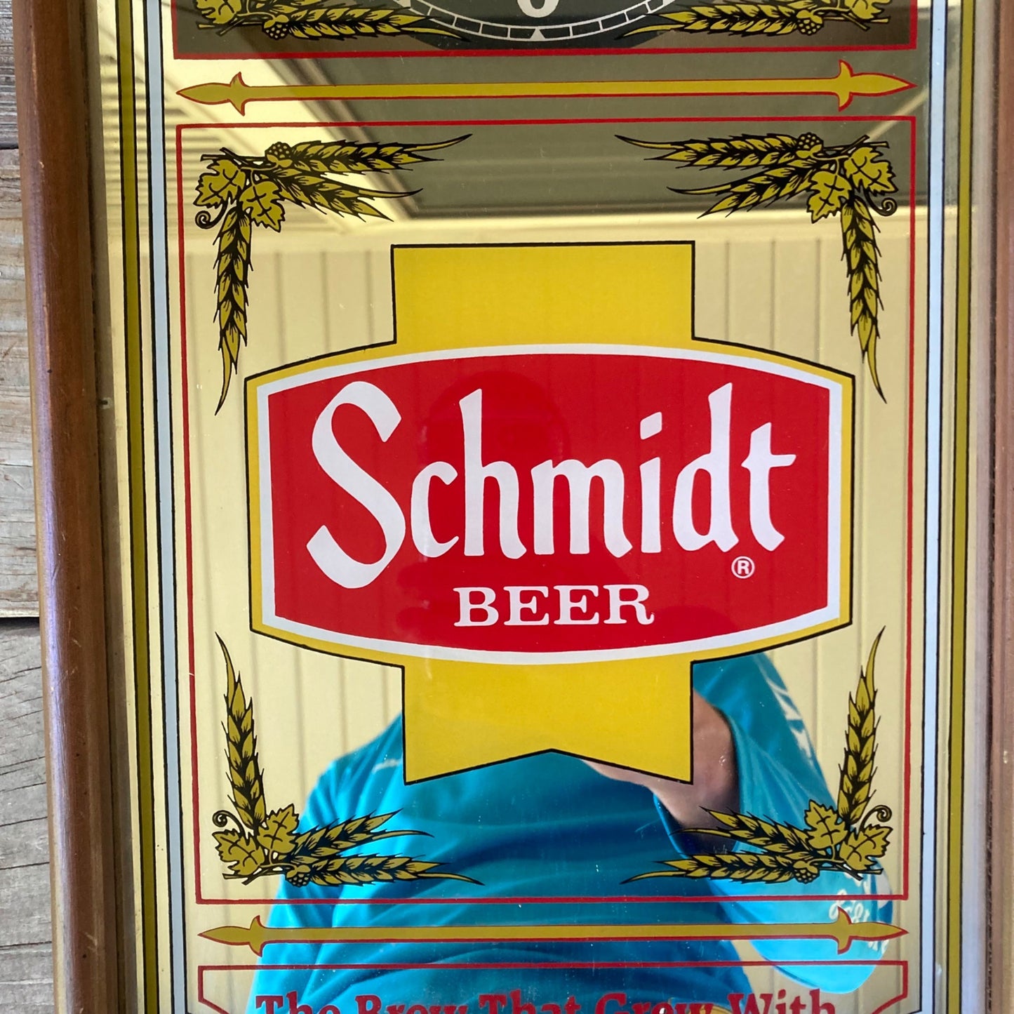 Vintage 1987 Schmidt Beer Illuminated Clock Sign