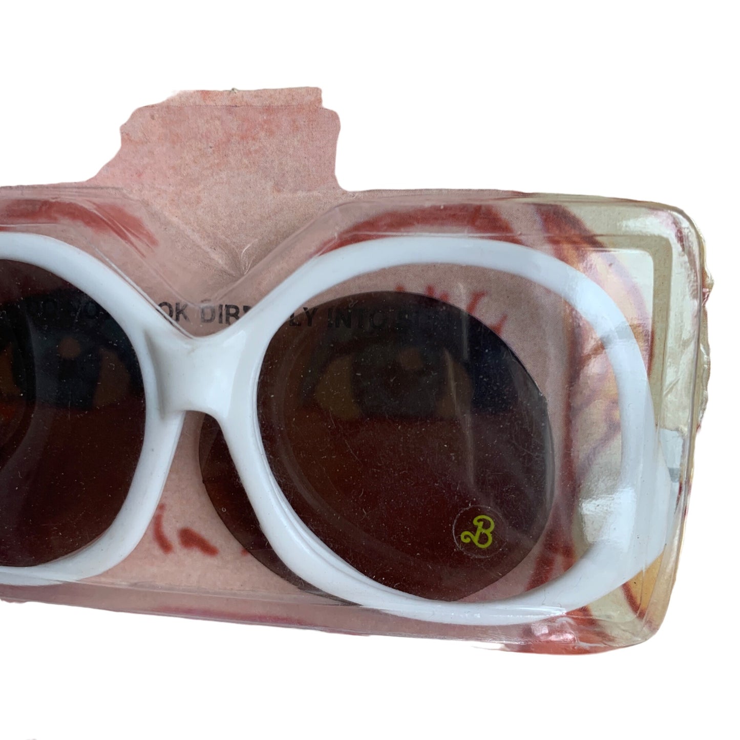 Nasta Barbie Sunglasses White Vintage 1988 Lens Popped Out New