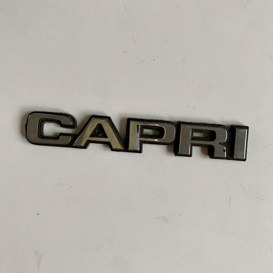 Vintage Mercury Capri Emblem Script Ford OEM