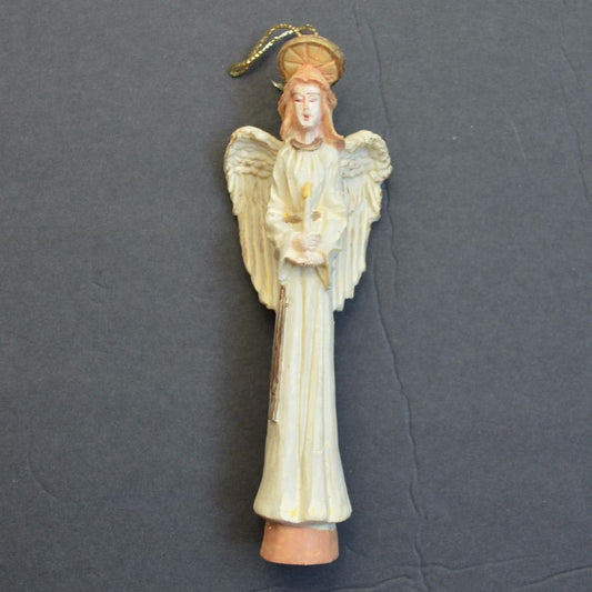 Angel Ornament Vintage Folk Style Tall 5.5"