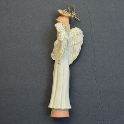 Angel Ornament Vintage Folk Style Tall 5.5"