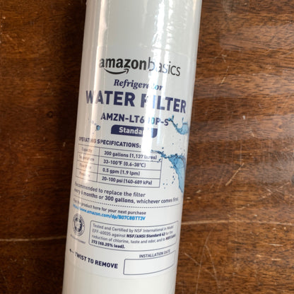 Amazon Basics Refrigerator Water Filter AMZN-LT600P-S NEW
