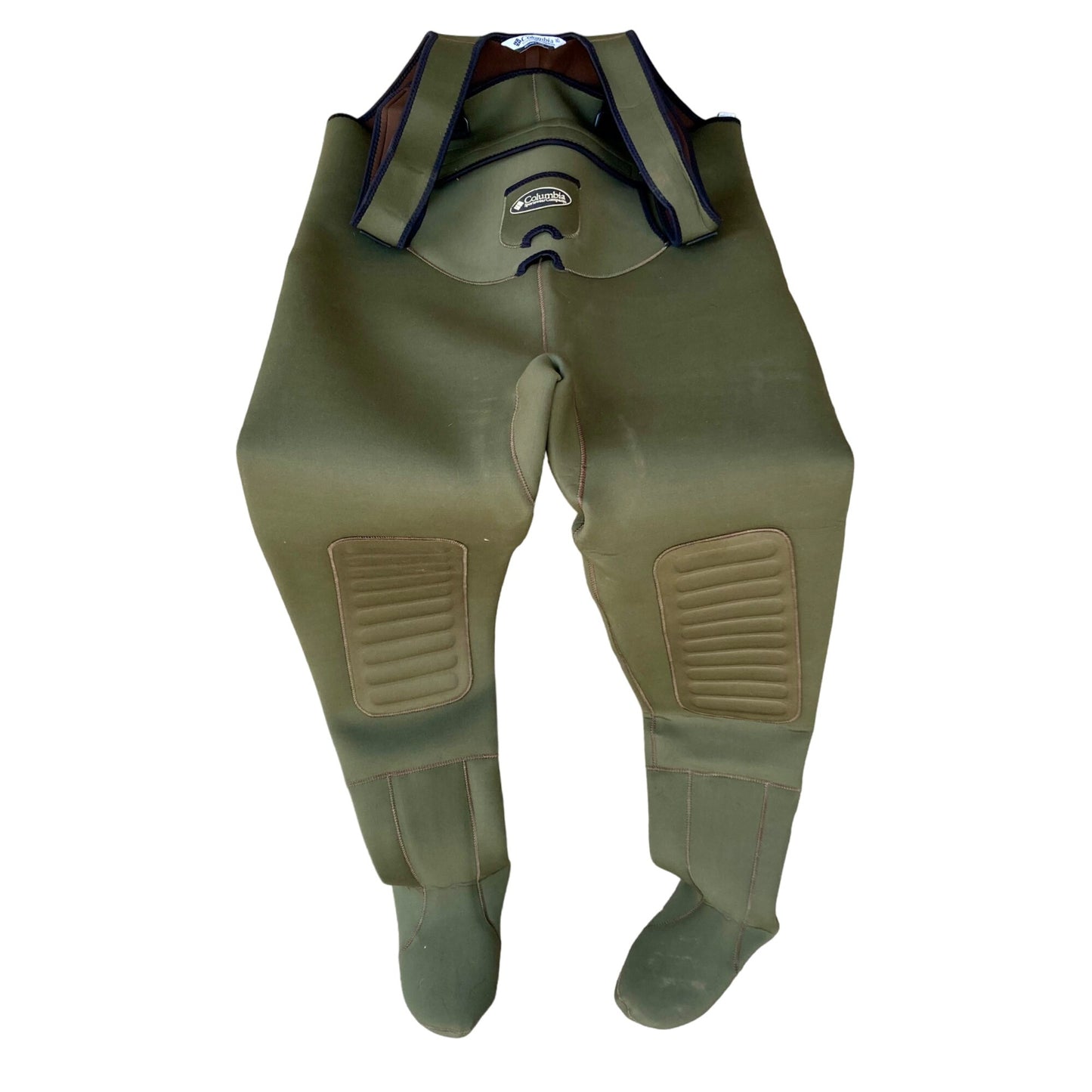 Columbia Neoprene Stocking Foot Chest Waders PFG Size Large Fly Fishing