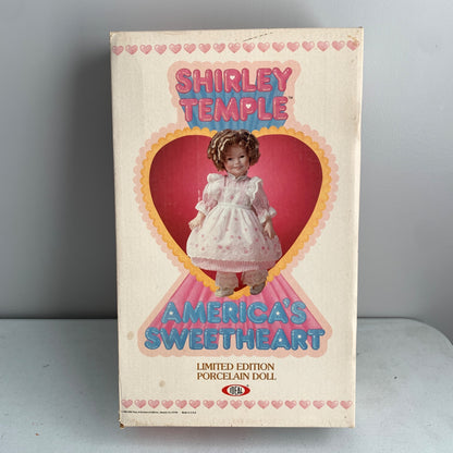 Ideal Shirley Temple America's Sweetheart Porcelain Doll Vintage 1982