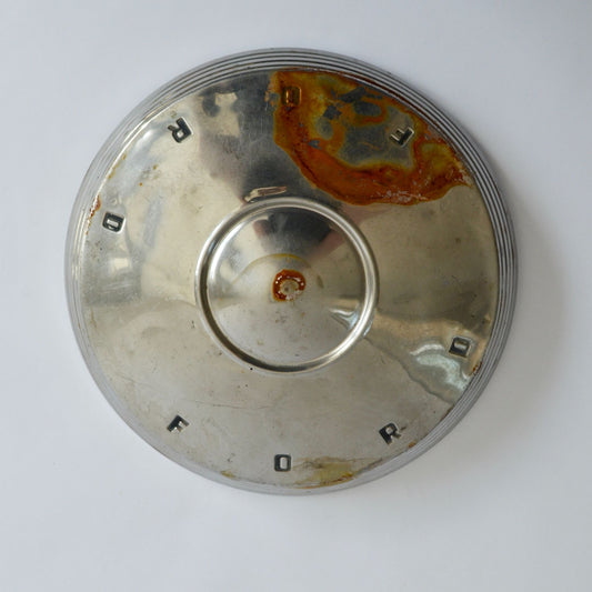 Vintage Ford Hubcap Wheel Center Cap 10" Chrome