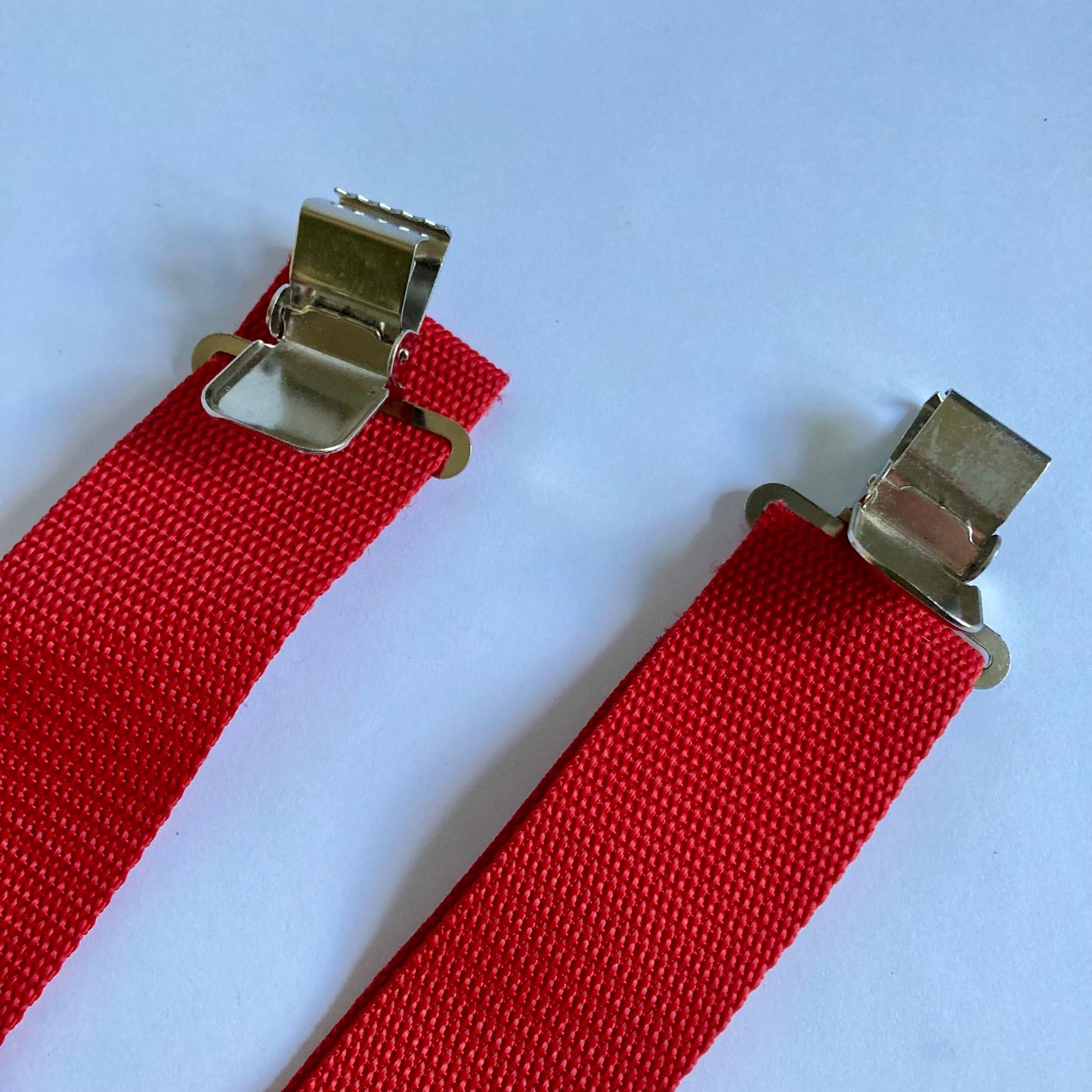 Carhartt Utility Suspenders Red Adjustable Silver Metal Clips