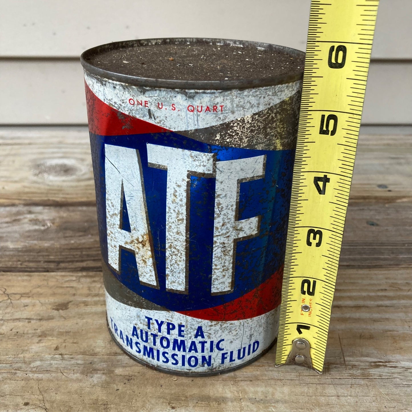 Vintage ATF Type A Automatic Transmission Fluid Can 1 Quart FULL