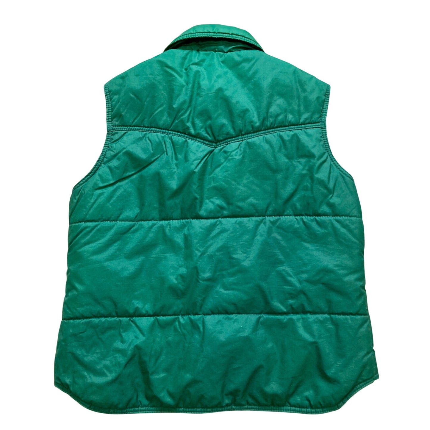 Vintage Sigallo Green Ski Puffer Vest Men's Size Medium CLEAN!