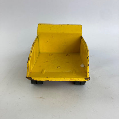 Vintage Tonka Toys Jeep Dump Truck Pressed Steel Red Yellow WORKS!