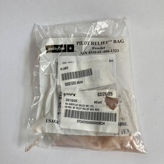 AbilityOne Pilot Relief Bag Powder Pack Military USGI Surplus