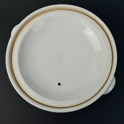 Ralph E. Hall Pink Clover Casserole Dish Lidded Vintage