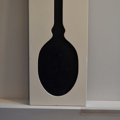 Pier 1 Imports Large Wooden Painted Wall Decor Black Spoon