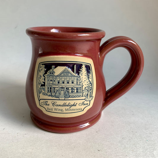 Deneen Pottery The Candlelight Inn Red Wing Minnesota Ceramic Coffee Mug
