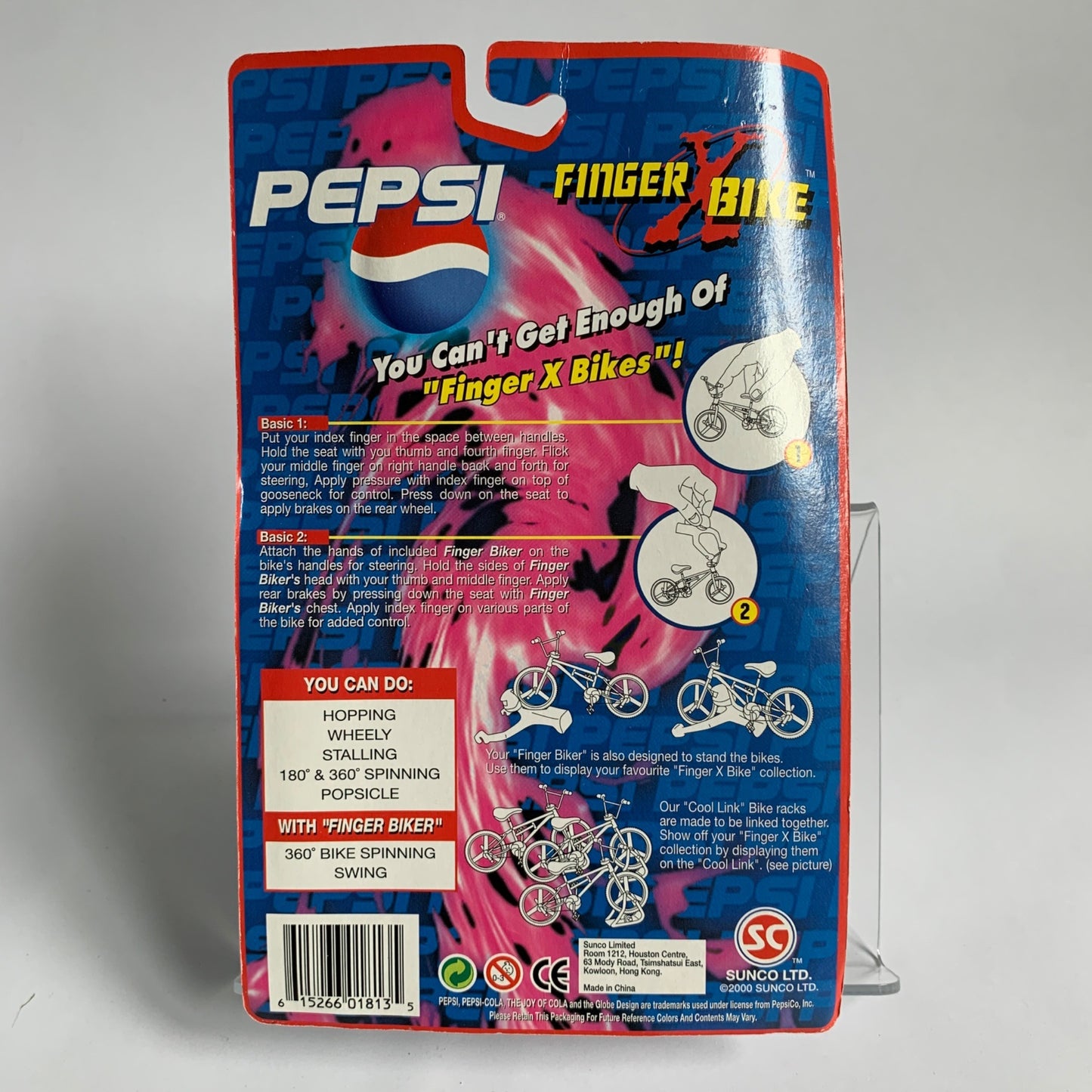 Pepsi Finger X Bike Vintage NOS New 2000