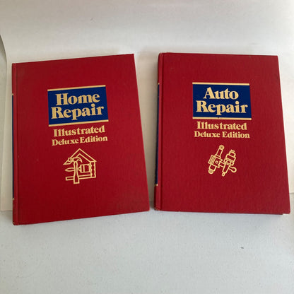 Vintage DIY Books Home Repair & Auto Repair Illustrated 1980's
