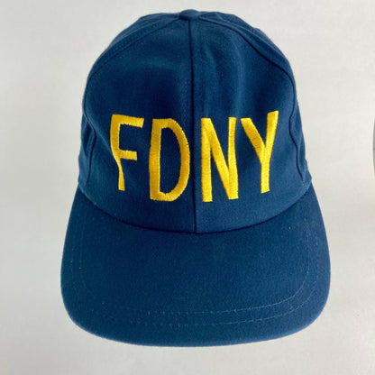 FDNY 9/11 Hat Navy Blue/Gold One-Size Fire Department New York City Made In USA
