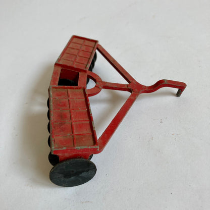 Vintage Ertl Disc Plow 5" Red Farm Implement Cultivator MADE IN USA