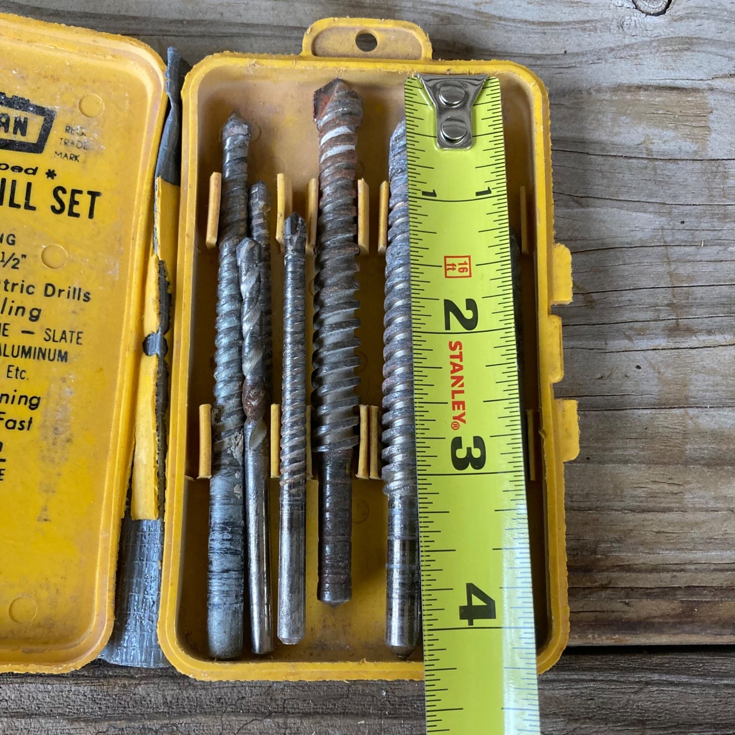 Vintage Craftsman Masonry Drill Bit Set 9-67095 USA