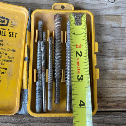 Vintage Craftsman Masonry Drill Bit Set 9-67095 USA